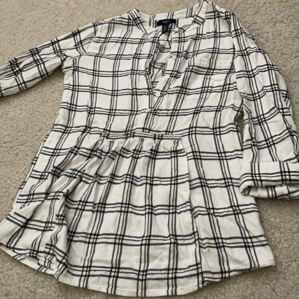 Plaid print long sleeve